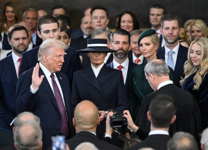 Donald Trump takes oath as the 47th president of the United States. 4 Turmp